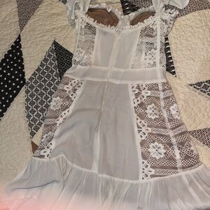Elegant White Lace Dress